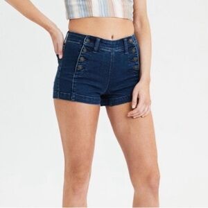 🛍️American Eagle Outfitters Hi-Rise Shorties Double Button Size 4